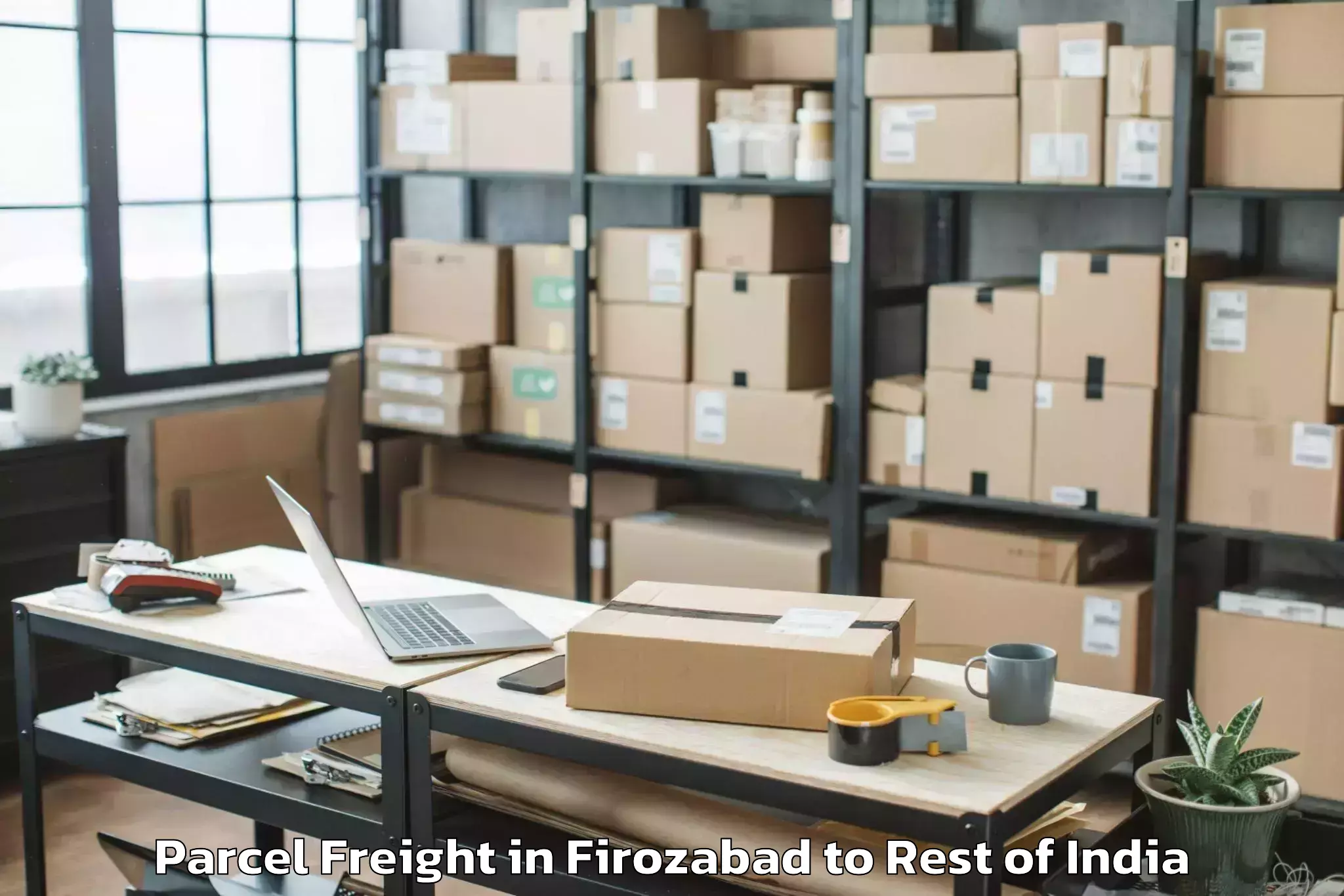 Discover Firozabad to Rajauri Parcel Freight